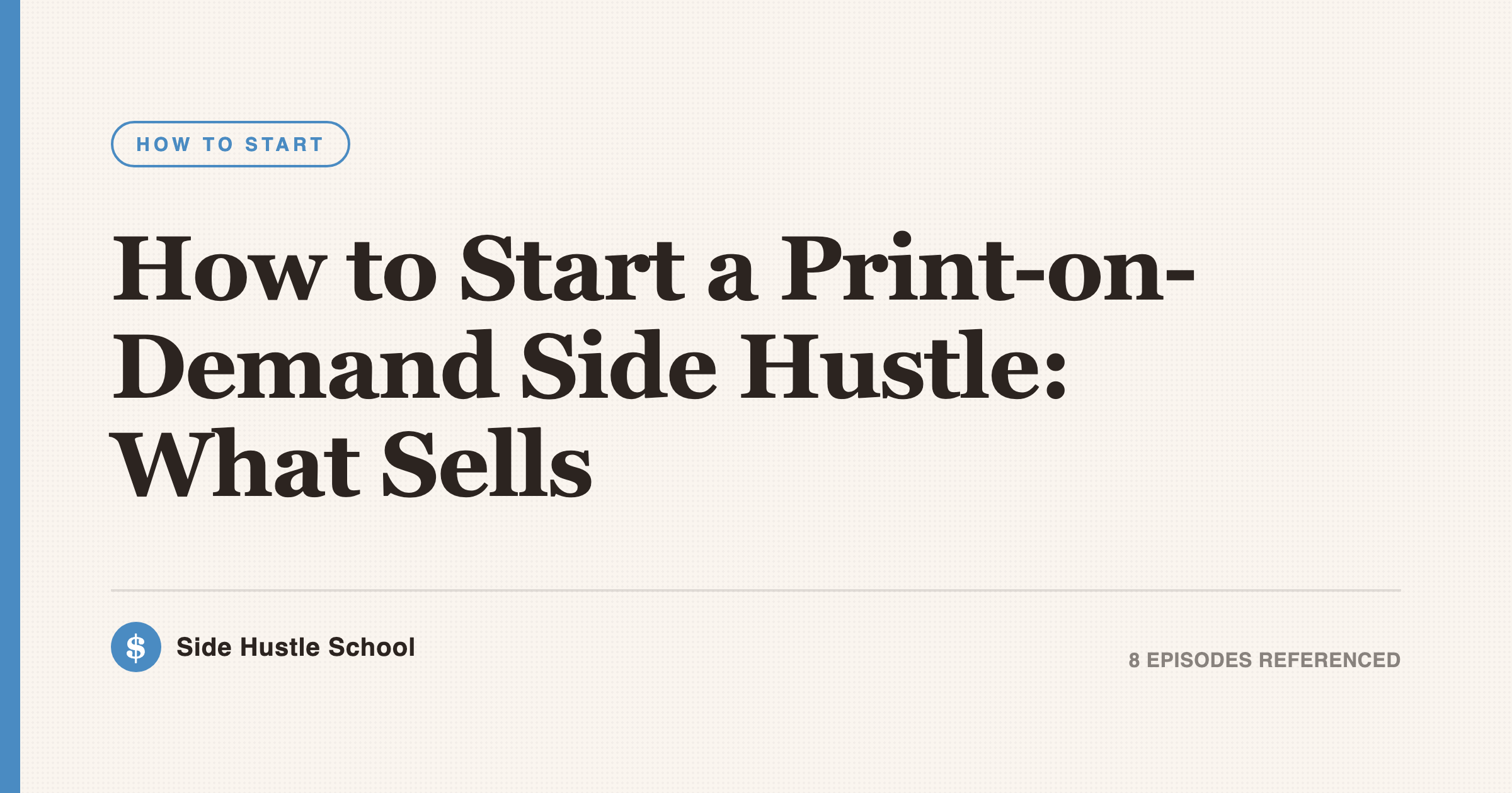 Side Guide Printing How to Start a Print-on-Demand Side Hustle: What Sells | Side Hustle School