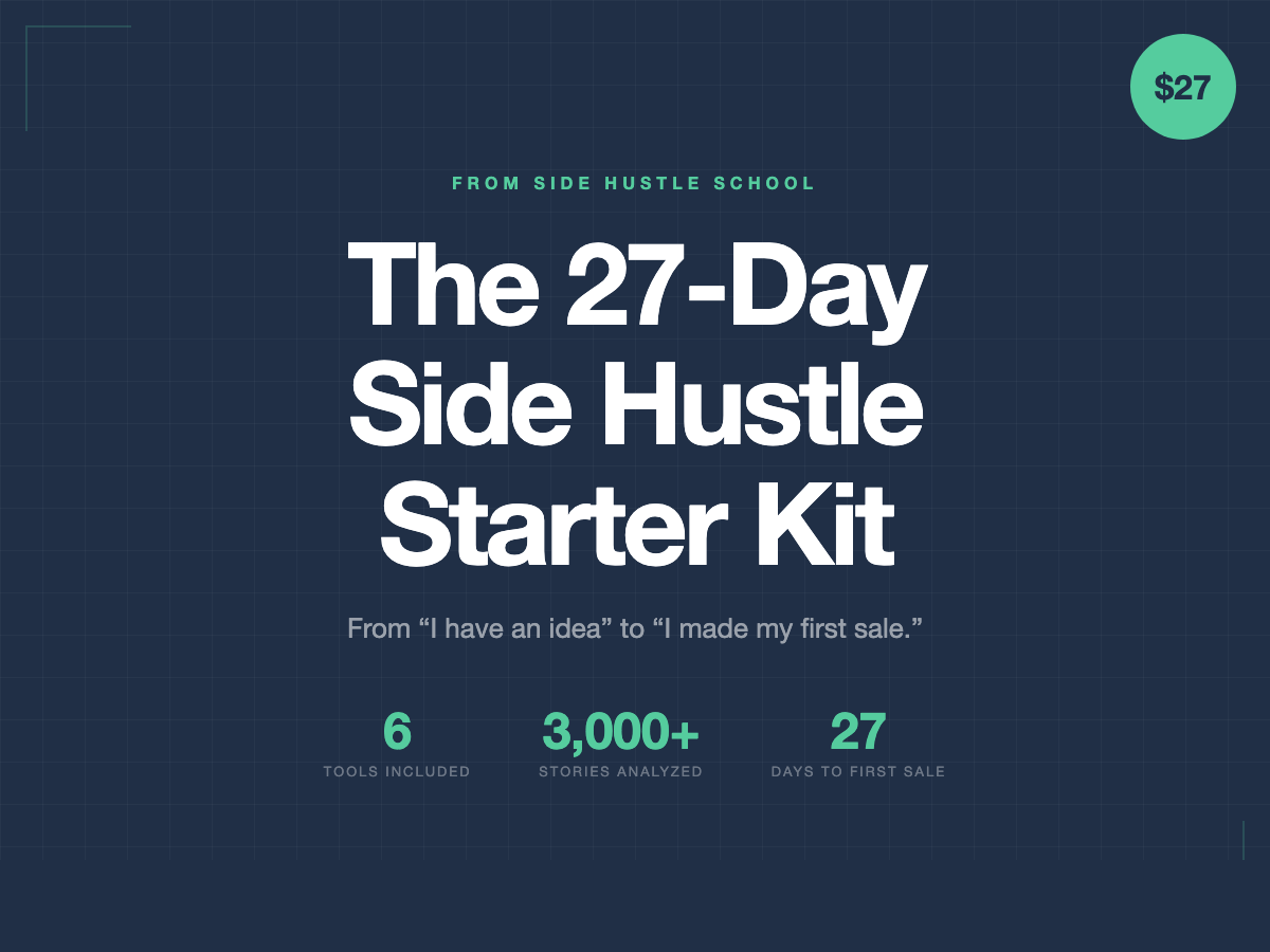 The 27-Day Side Hustle Starter Kit — product preview