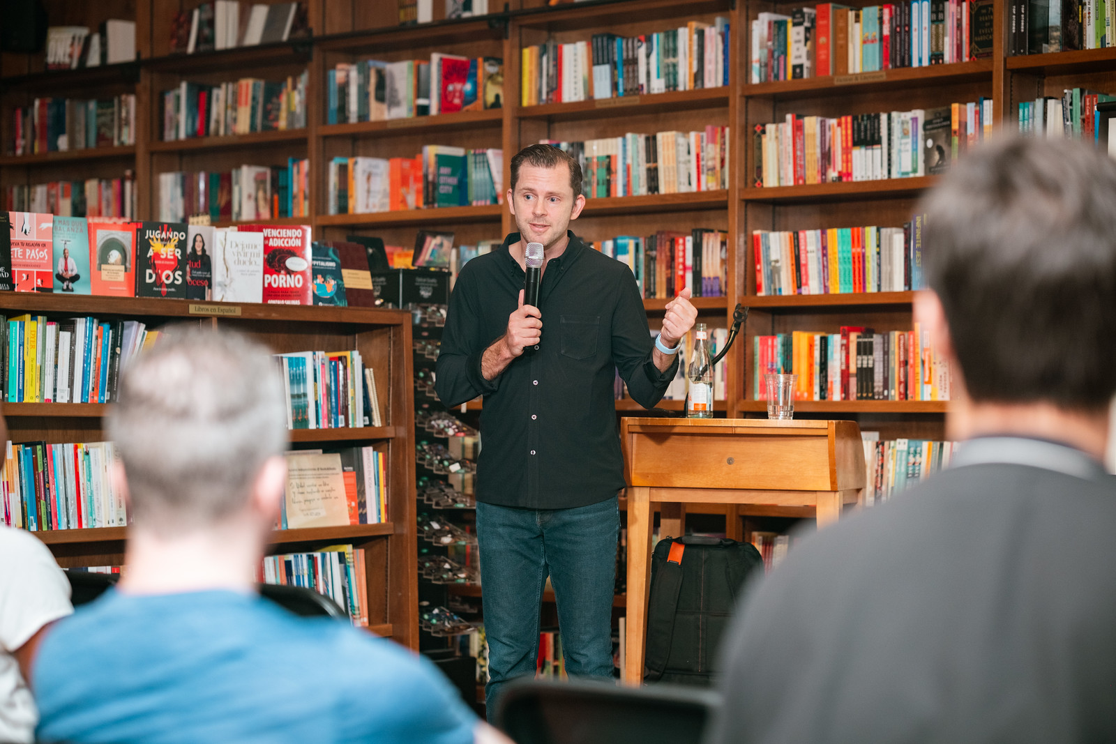 Chris Guillebeau speaking at an event